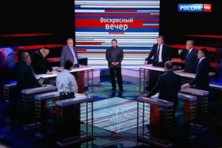 Л.И.Калашников принял участие в программе «Вечер с Владимиром Соловьевым». Эфир от 13 марта 2016 года