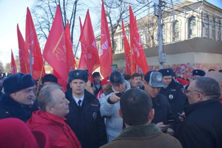 С.П. Обухов потребовал от прокуратуры наказать городских чиновников за попытку срыва шествия и митинга коммунистов 23 февраля в Краснодаре