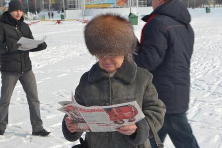 Кемеровская область. Коммунисты Новокузнецка провели митинг, посвящённый 63-ей годовщине со дня смерти Иосифа Виссарионовича Сталина