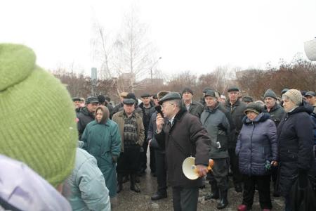 Рязанская область. В Новомичуринске прошел митинг протеста против политики власти