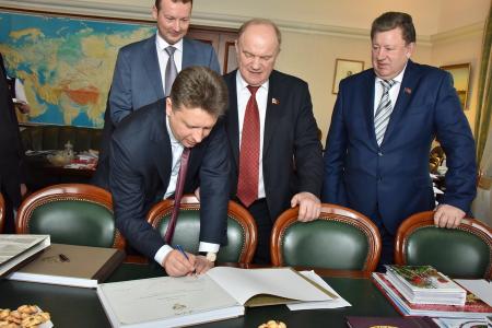 Г.А. Зюганов встретился с Министром транспорта РФ М.Ю. Соколовым