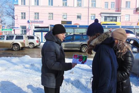 Акция барнаульских коммунистов в день памяти И.В. Сталина