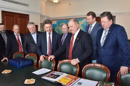 Г.А. Зюганов встретился с Министром транспорта РФ М.Ю. Соколовым