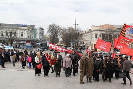 Республика Крым. День Всесоюзного референдума в Симферополе