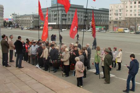 Челябинцы отметили День рождения В.И. Ленина