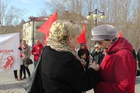 Ямало-Ненецкий автономный округ. В Салехарде прошел митинг в честь 146-й годовщины со Дня рождения В.И. Ленина