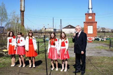 Курганская область. В селе Глядянским в Ленинские дни прошел прием в пионеры