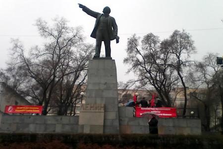 Приморский край. Ленин всегда жив в наших сердцах