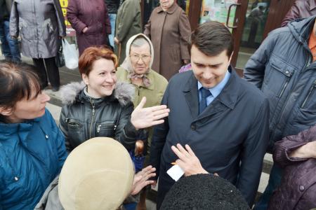Тульская область. О.А. Лебедев провел массовую встречу с жителями города Алексина