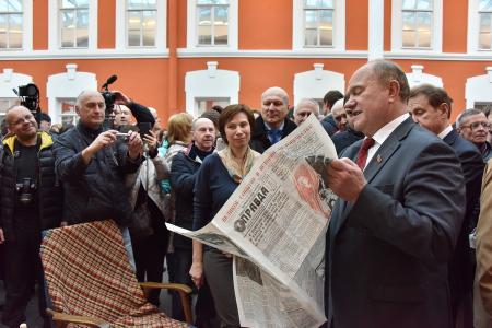 «Человек может быть счастлив только вместе со своей страной». Состоялся рабочий визит Г.А. Зюганова в Санкт-Петербург