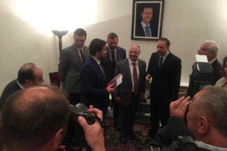 С.А. Гаврилов и А.А. Ющенко провели встречи с премьер-министром и председателем Народного совета Сирии 