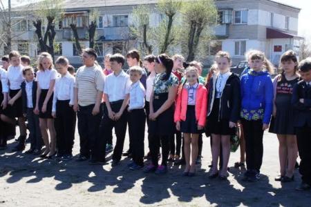 Курганская область. В селе Глядянским в Ленинские дни прошел прием в пионеры