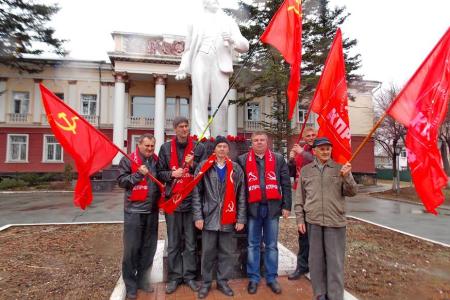 Приморский край. В день рождения В.И. Ленина в городе Артёме состоялся автопробег и прошёл торжественный приём в октябрята