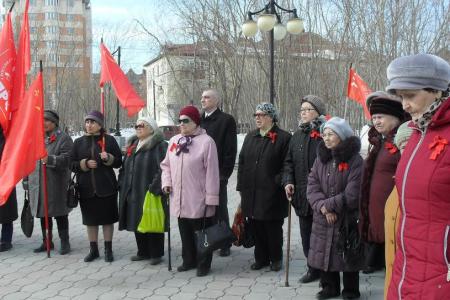 Ямало-Ненецкий автономный округ. В Салехарде прошел митинг в честь 146-й годовщины со Дня рождения В.И. Ленина