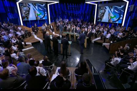 Г.А. Зюганов выступил в программе "Политика" на Первом канале
