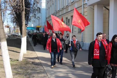 Коммунисты и жители Рязани отметили День космонавтики