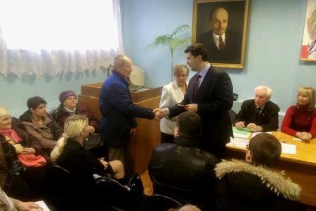 Депутат-коммунист Олег Лебедев встретился с партактивом Привокзального округа города Тулы