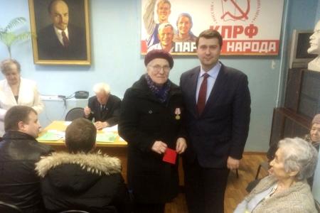 Депутат-коммунист Олег Лебедев встретился с партактивом Привокзального округа города Тулы