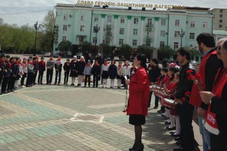 В Дагестане прошел торжественный прием в пионеры в день рождения В.И. Ленина