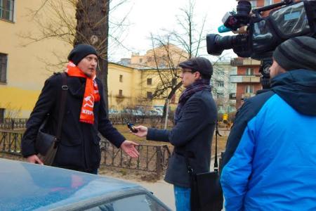 "Нет" власовским посягательствам на историю Победы! Акция протеста коммунистов в Санкт-Петербурге