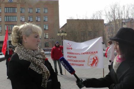 Ямало-Ненецкий автономный округ. В Салехарде прошел митинг в честь 146-й годовщины со Дня рождения В.И. Ленина