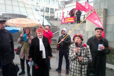 Приморский край. Ленин всегда жив в наших сердцах