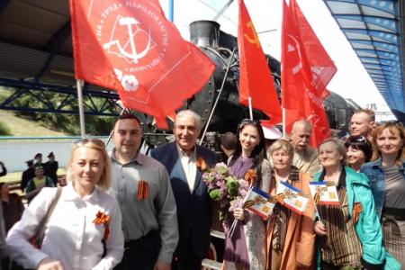Севастопольские коммунисты встретили «Поезд Победы»
