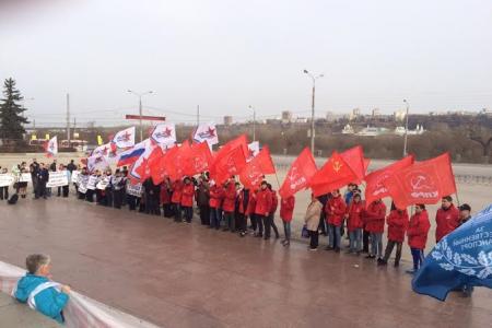 В Нижнем Новгороде прошел митинг жителей города Дзержинск в защиту электротранспорта
