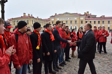«Человек может быть счастлив только вместе со своей страной». Состоялся рабочий визит Г.А. Зюганова в Санкт-Петербург