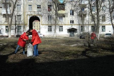 Самарская область. В Новокуйбышевске прошел коммунистический субботник