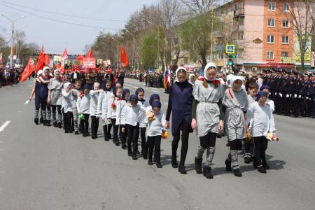 Приморский край. «Дети войны» и коммунисты города Артёма стали участниками Парада Победы