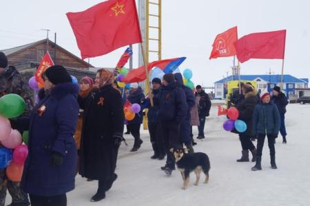 Ямало-Ненецкий АО. День Победы в селе Антипаюта