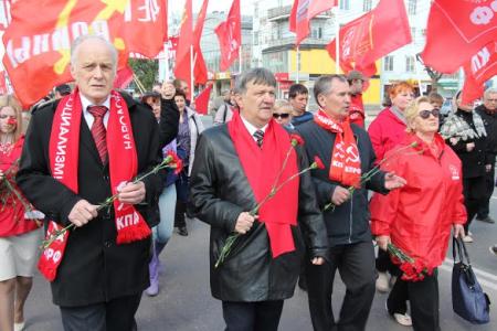 Первомайская демонстрация и митинг в Рязани