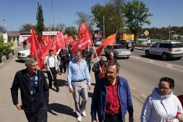 Ростовская область. Депутат-коммунист Владимир Бессонов принял участие в автопробеге