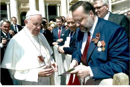 П.С. Дорохин: «Я благодарен Папе Римскому Франциску за доброту, мужество и солидарность с нашим народом. Он - первый левый папа Ватикана, защитник бедных и обездоленных»