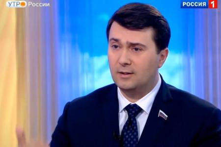 Олег Лебедев выступил на телеканале "Россия 1" в программе "Утро России"