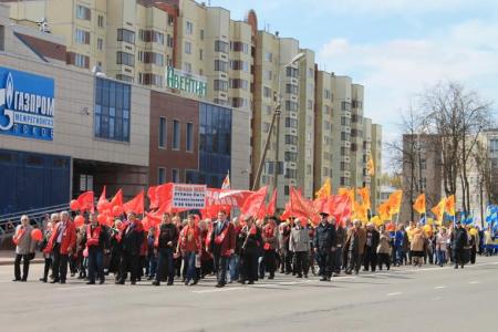 Псковские коммунисты отпраздновали Красный Первомай