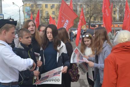 Кемеровская область. Коммунисты Новокузнецка провели митинг за установку бюста И.В.Сталина