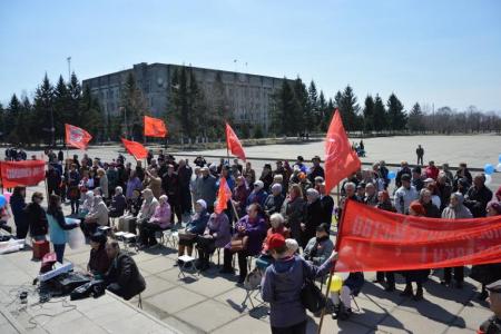 Еврейская АО. Первомай в Биробиджане