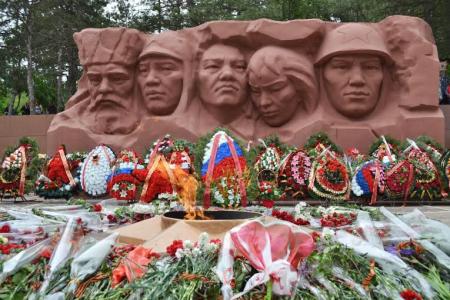 День Великой Победы в столице Калмыкии