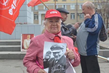 Кемеровская область. Коммунисты Новокузнецка провели митинг за установку бюста И.В.Сталина