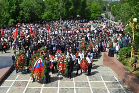 День Великой Победы в столице Калмыкии