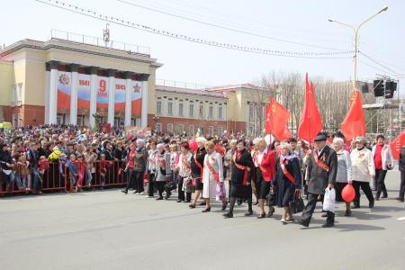 Приморский край. «Дети войны» и коммунисты города Артёма стали участниками Парада Победы