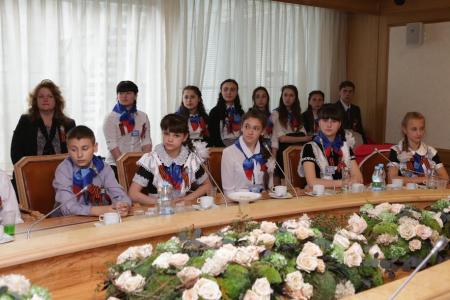 Д.Г. Новиков встретился с ребятами из Луганской народной республики 