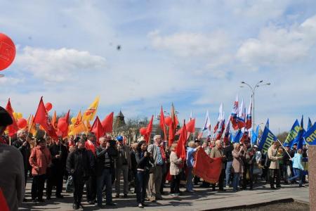 Псковские коммунисты отпраздновали Красный Первомай