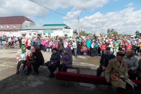 Алтайский край. Н.А. Останина приняла участие в праздновании Дня Победы в Первомайском районе