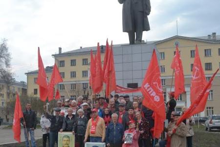 Кемеровская область. Коммунисты Новокузнецка провели митинг за установку бюста И.В.Сталина
