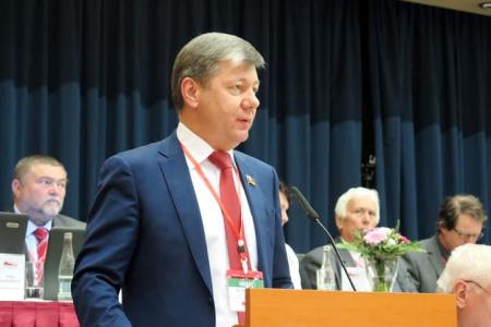 Д.Г. Новиков выступил с приветствием перед делегатами IХ Съезда Коммунистической партии Чехии и Моравии