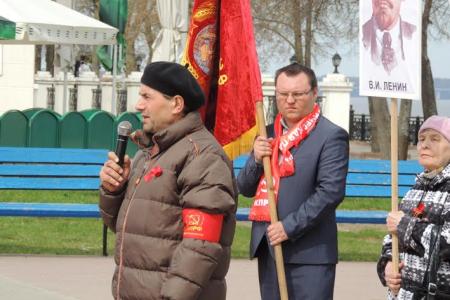 В городе Кинешме Ивановской области прошли шествие и митинг, посвященные Первому мая