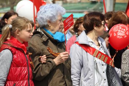 Приморский край. «Дети войны» и коммунисты города Артёма стали участниками Парада Победы